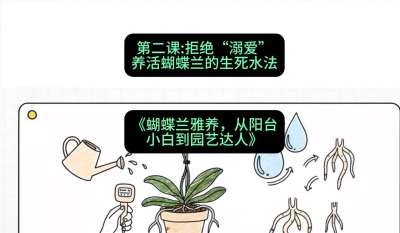 第二节：拒绝&ldquo;溺爱&rdquo;：养活蝴蝶兰的生死水法，课程：《蝴蝶兰雅养六讲：从阳台小白到园艺达人》#识农AI